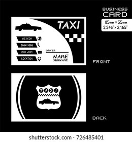 black and white driver of taxi visit car