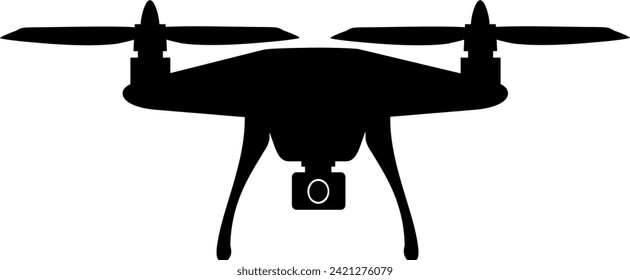 black and white drone image