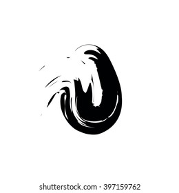 Black and white drop of water icon