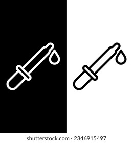 Schwarz-Weiß-Tröpfchen-Symbol