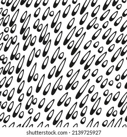 Black White Drops Vector Seamless Pattern Stock Vector (Royalty Free ...