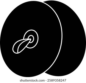 Black and White Drum Cymbals