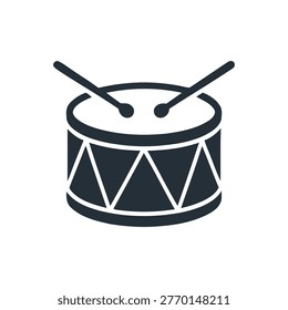Black and white drum with sticks