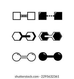 vector de colección de toneles en blanco y negro. bobo, gimnasia, peso, deporte, entrenamiento, fitness, ejercicio, barbell, músculo, entrenamiento, bodybuilding, power, strong, health, plana, simple, vector ilustración
