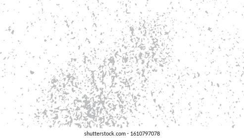 Black and white dust, sand, paint drops or noise grainy HD overlay background. Vector illustration.