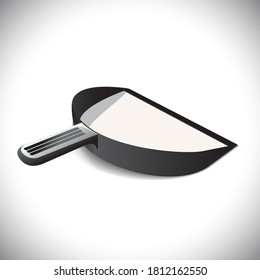 Black and white Dustpan vector