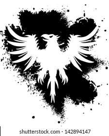 Black and white eagle