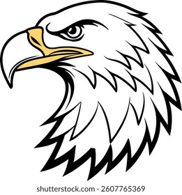 a black and white eagle 