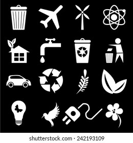 Black and white eco set