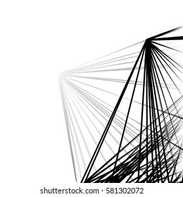 black and white edge shapes lines background design