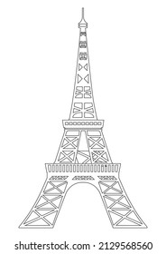 Black and White Eiffel Tower