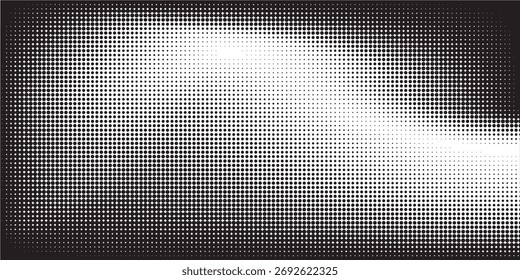 Fondo de semitono punteado elegante en blanco y negro. 