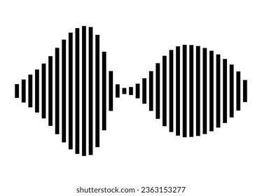 black and white equalizer vector illustration
