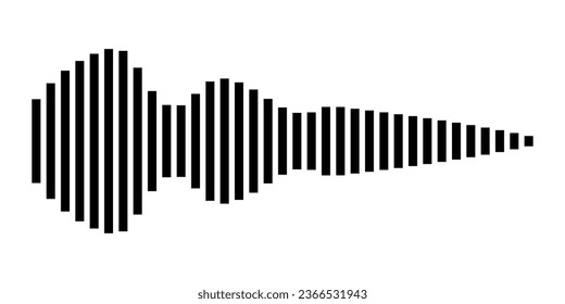 ilustración vectorial de ecualizador en blanco y negro