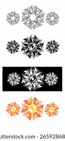Diseño de patrón étnico en blanco y negro. Bueno para la materia textil, la decoración, o el arte de fondo tribal-temático