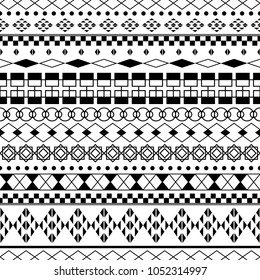 Tribal Seamless Pattern Geometric Pattern Ethnic Stock Vector (Royalty ...