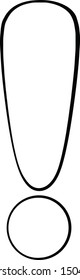 Black and White Exclamation Mark