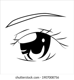black and white eye art