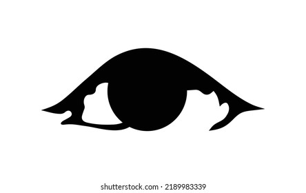 Black White Eye Stencil Stock Vector (Royalty Free) 2189983339 ...