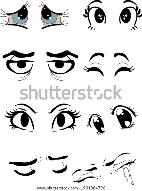 Black White Eyes Vectors Eye Vector Stock Vector (Royalty Free ...