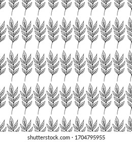 tela en blanco y negro sin fisuras, vectorial, estampado floral