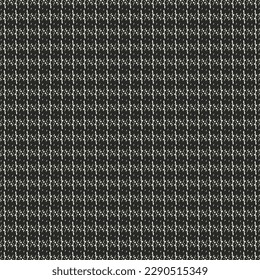 Black and white fabric with stripes and stitches. Retro textile design for blazers, pants, skirts and others. Abstract vector.