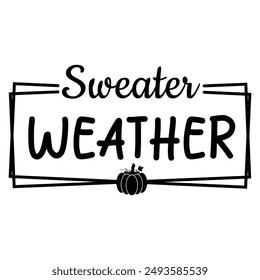 Black and White Fall Autumn Season quotes icon Sublimations design