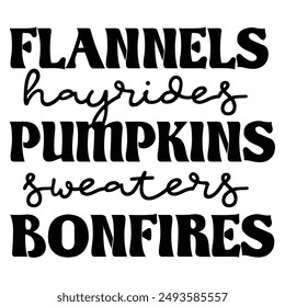 Black and White Fall Autumn Season quotes icon Sublimations design