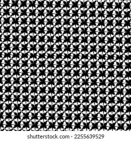 Black and White Fashionable Pattern Design 