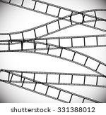 Black and white film strips, film tapes