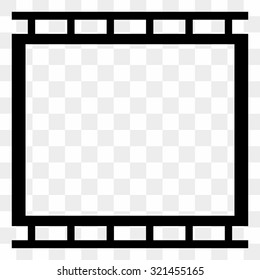 Black and white filmstrip, photo strip vector graphics.