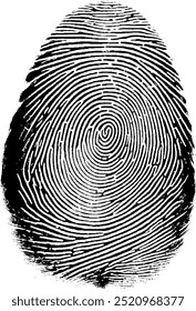 black and white fingerprint white texture background.	
