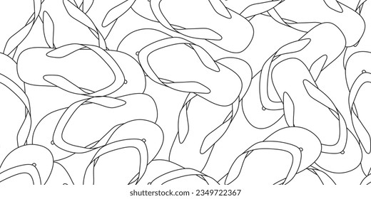 black white flip flop seamless pattern