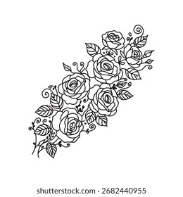 fundo floral preto e branco