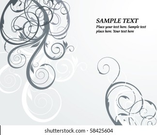 black and white floral background