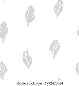 Black and White Floral brush strokes seamless pattern background for fashion prints, graphics, backgrounds and crafts