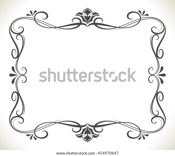 Black and white\
floral frame with copy space vector background. Beautiful greeting\
card or invitation\
template.