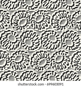 Black And White Floral Graphic Pattern