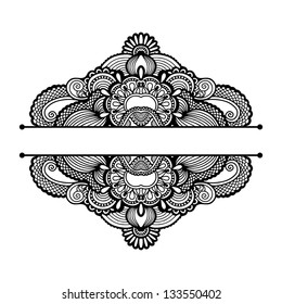 black and white floral pattern
