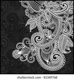 Black And White Floral Pattern