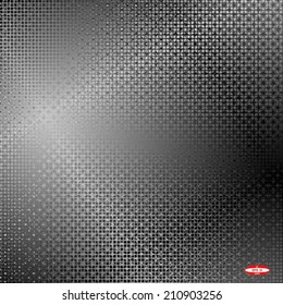 black white floral pattern on dark background. vector