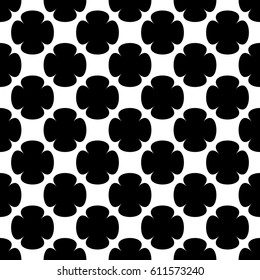 Black and white floral pattern. For printing on textiles, paper, packaging, fabric.