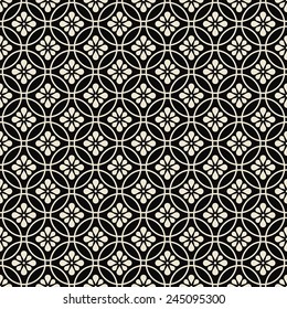 black and white floral pattern. black and white seamless floral pattern.