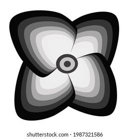 
Black and white floral pattern Vector illustration. Elements for design