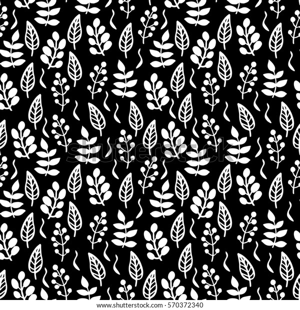 black and white floral wrapping paper