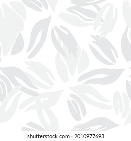 Black and White Floral seamless pattern background for fashion textiles, graphics, backgrounds and crafts