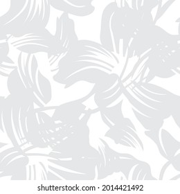 Black and White Floral seamless pattern background for fashion textiles, graphics, backgrounds and crafts