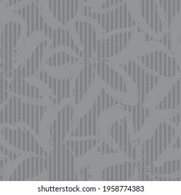 Black and White Floral tropical botanical seamless pattern with striped background for fashion textiles and graphics