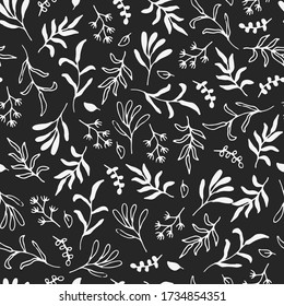 Black And White Floreal Pattern