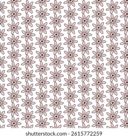 Black and white flower pattern